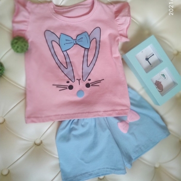 Костюм зайчик (голубой)